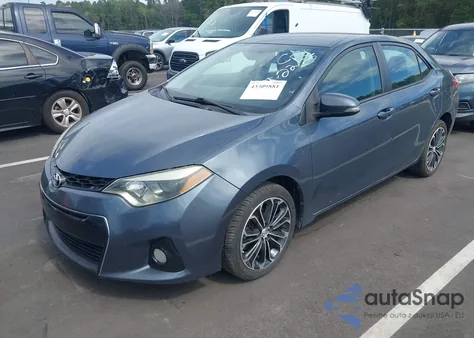 2015 Toyota Corolla S Plus from USA, damaged, VIN 2T1BURHE7FC270276